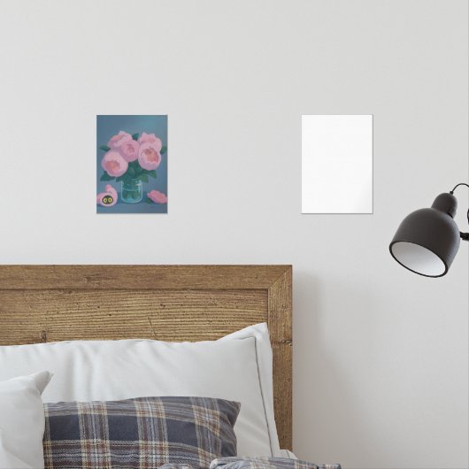 Pink Peonies with Hidden Cat Eyes (寝室)