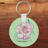 Pink Peony キーホルダー (正面)