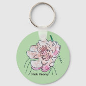 Pink Peony キーホルダー (裏面)