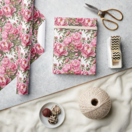 Pink Peony  ラッピングペーパー