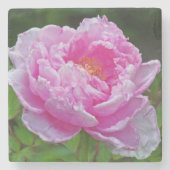 "PINK PEONY" 大理石 コースター (正面)