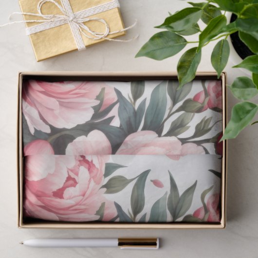 Pink Peony 薄葉紙 (ギフト)