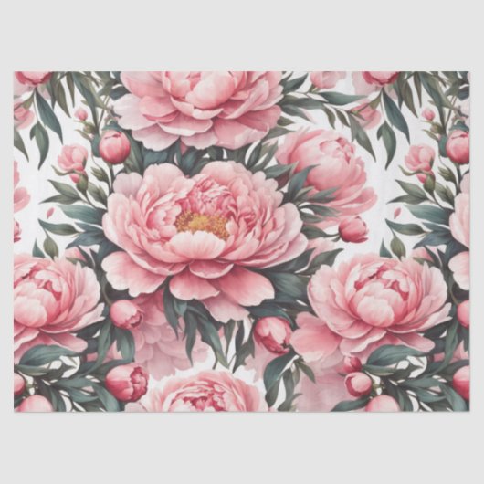 Pink Peony 薄葉紙 (正面)