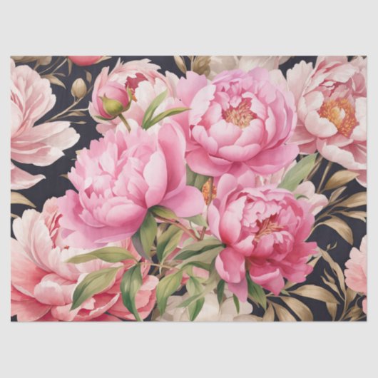 Pink Peony  薄葉紙 (正面)