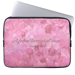 Pink Peony-A Friend Loves Tablet/Laptop Sleeve ラップトップスリーブ