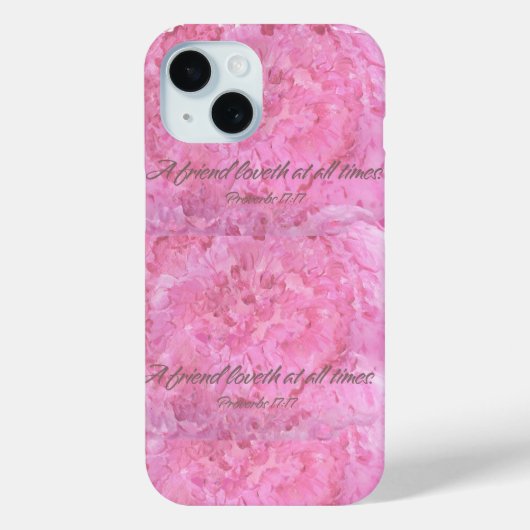 Pink Peony-A friend Loveth- iPhone / iPad case Case-Mate iPhoneケース (裏面)