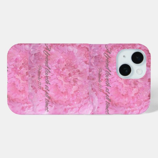 Pink Peony-A friend Loveth- iPhone / iPad case Case-Mate iPhoneケース (裏面 (横))