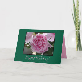 Pink Peony Birthday Card サンキューカード