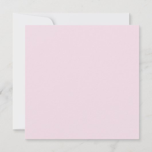 Pink Peony Birthday Folded Greeting Card カード (裏面)