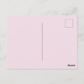 Pink Peony Birthday Folded Greeting Card ポストカード (裏面)