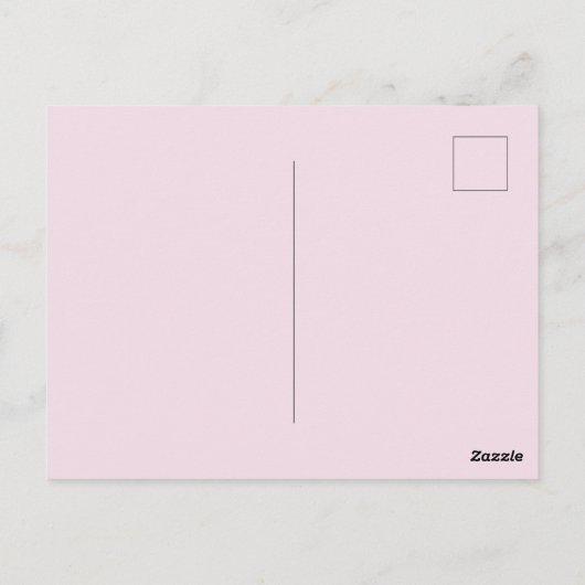 Pink Peony Birthday Folded Greeting Card ポストカード (裏面)