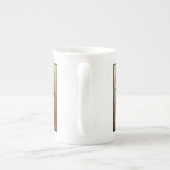 Pink Peony Bouquet Bone China Mug ボーンチャイナマグカップ (裏面)