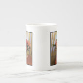 Pink Peony Bouquet Bone China Mug ボーンチャイナマグカップ (正面)