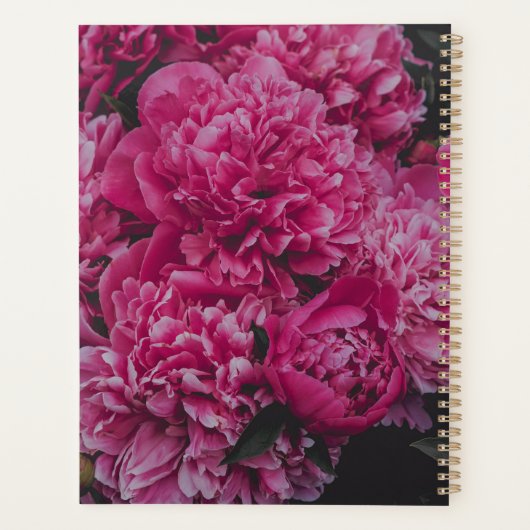 Pink Peony Dreams Planner プランナー手帳 (裏面)