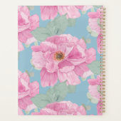 Pink Peony Floral Pattern  プランナー手帳 (裏面)