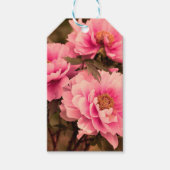 Pink  Peony Flower ギフトタグ (正面)