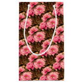 Pink  Peony Flower スモールペーパーバッグ (裏面)