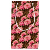 Pink  Peony Flower スモールペーパーバッグ (正面)