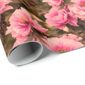 Pink  Peony Flower ラッピングペーパー (ロールコーナー)