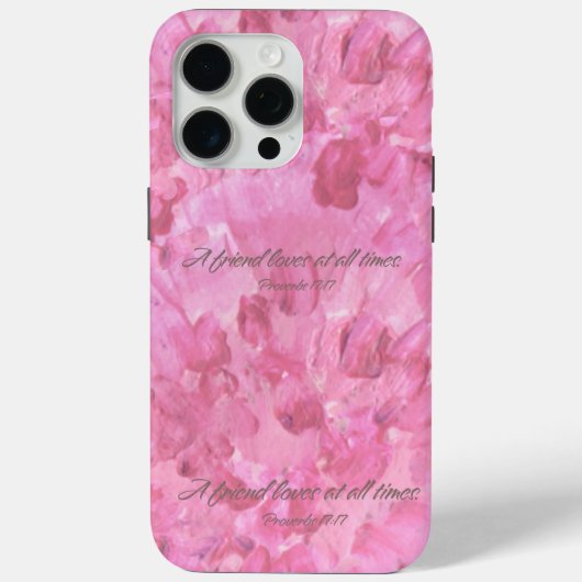 Pink Peony Phone Case-A Friend Loves Case-Mate iPhoneケース (裏面)