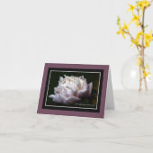 Pink Peony Sympathy Note Card カード (黄色い花)