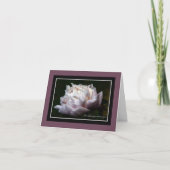Pink Peony Sympathy Note Card カード (正面)