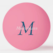 Pink personalisiert mit Monogramm 卓球ボール (正面)