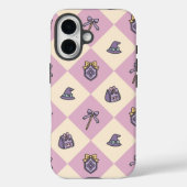 Pink Personalized Girly Checkered Case-Mate iPhoneケース (裏面)