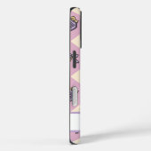 Pink Personalized Girly Checkered Case-Mate iPhoneケース (裏面 / 右)