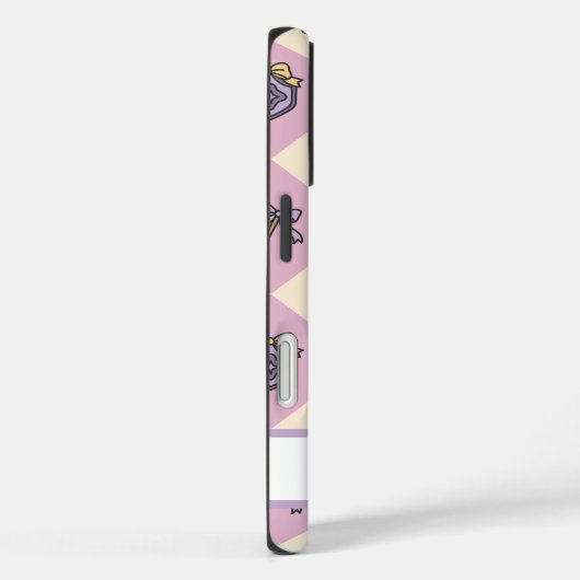 Pink Personalized Girly Checkered Case-Mate iPhoneケース (裏面 / 右)