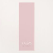 Pink Personalized Monogram Custom Name ヨガマット (正面)