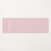 Pink Personalized Monogram Custom Name ヨガマット (正面(横))