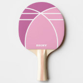 Pink Personalized Ping Pong Paddle with Name 卓球ラケット (裏面)