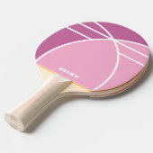 Pink Personalized Ping Pong Paddle with Name 卓球ラケット (正面アングル)