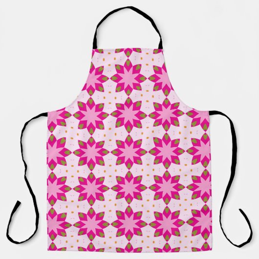 Pink Petal Mosaic pattern エプロン (正面)