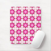 Pink Petal Mosaic pattern マウスパッド (マウス)