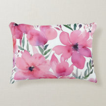 Pink Petals | Watercolor Floral Painted Flowers