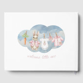 Pink Peter the Rabbit Clothesline Baby Shower   ゲストブック (裏面)