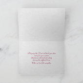 Pink Petunias with Bible Verse Card カード (内部)