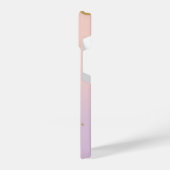 💖 Pink Phone Case with Big Yellow “M” & Stars iPhoneケース (左側面)