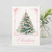 Pink Photo Christmas シーズンカード (スタンド正面)