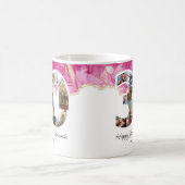 Pink Photo Collage Number 30 - 30th Birthday コーヒーマグカップ (中央)