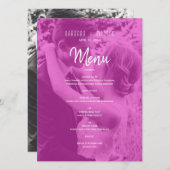 Pink Photo Wedding メニュー (正面/裏面)