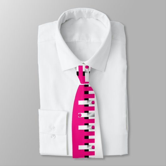 Pink Piano Neck Tie for Musical Style Statement ネクタイ (タイ)