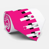 Pink Piano Neck Tie for Musical Style Statement ネクタイ (ロール)
