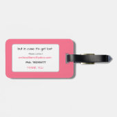 Pink piggy squad ラゲッジタグ (裏面横)