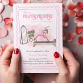Pink Pilates Princess Girls Night Birthday 招待状