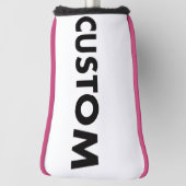 PINK Piping Custom Golf Putter Headcover Blank ゴルフヘッドカバー (回転90)