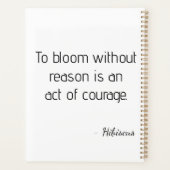 Pink pixel floral illustration プランナー手帳 (裏面)