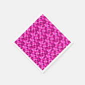 Pink Pixels Printed Birthday Paper Napkins Pixel スタンダードカクテルナプキン (角)